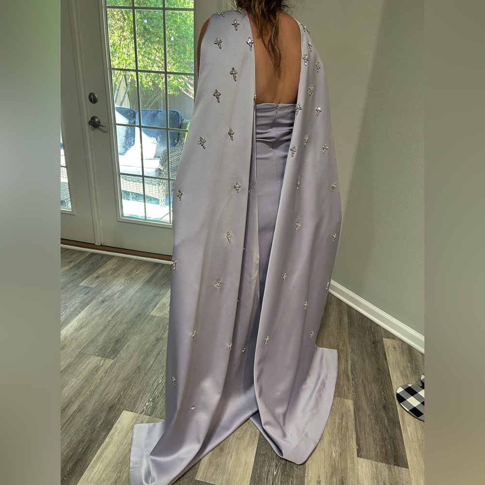 Elegant Lavender Embellished Gown - Picture 2 of 5